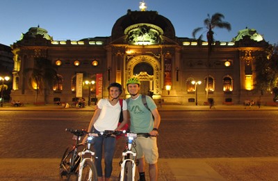 Private Bike Tour – Santiago By Night 🕣 8 pm