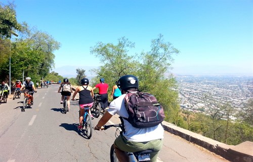 Tour en Bicicleta Santiago -  cerro san cristobal