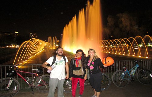 Santiago by night bike tour