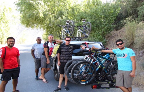 Biking in the andes Santiago